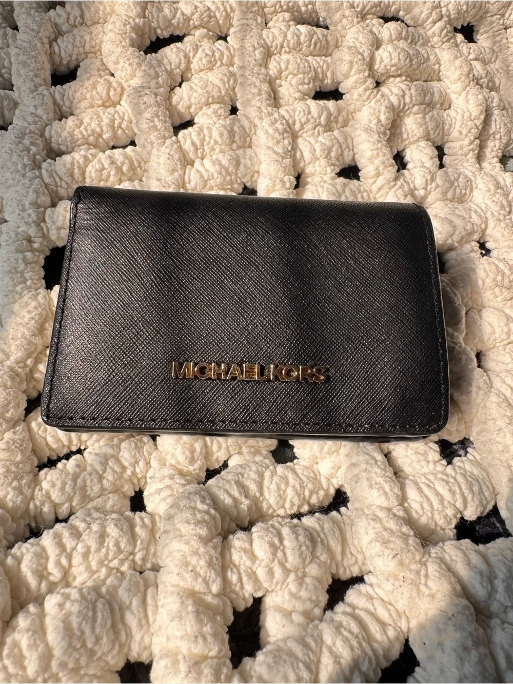 Michael Kors Black wallet with Gold